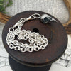 Zoë Ace Metal Heavy Fob Swivel Cable Chain with Bird Skull O-Ring PendantVictorian Chain Victorian Fob